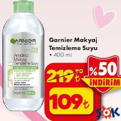 GARNİER MAKYAJ TEMİZLEME SUYU 400 ML GARNİER MAKYAJ TEMİZLEME SUYU 400 ML